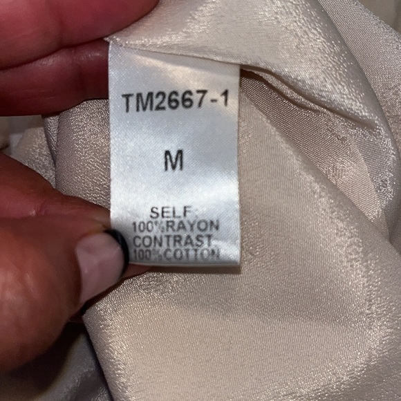 Anthropologie Edme & Esyllte Petra Swing Dress Cream Embroidered Design Medium - Picture 7 of 8